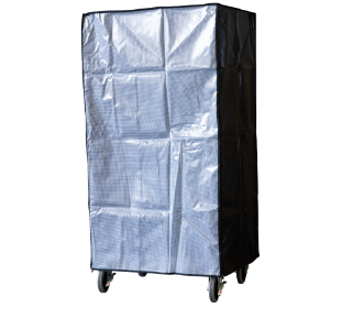 カゴ台車 W850用防塵・防滴カバーブラック(半透明)