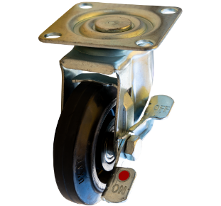 天使のカゴ台車Light用キャスター ストッパー付き