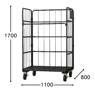 俺のカゴ台車 W1100 タフキャスター仕様